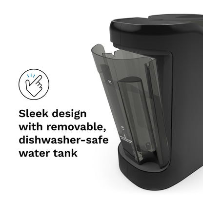 Baby Brezza New and Improved Formula Pro Advanced Formula Dispenser Machine - Automatically Mix a Warm Formula Bottle Instantly - Easily Make Bottle with Automatic Powder Blending, Charcoal