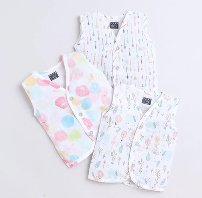 Polka TotsS/L Vest (Jabla) - PTSV-10067 - MULTICOLOR - 1-3 M