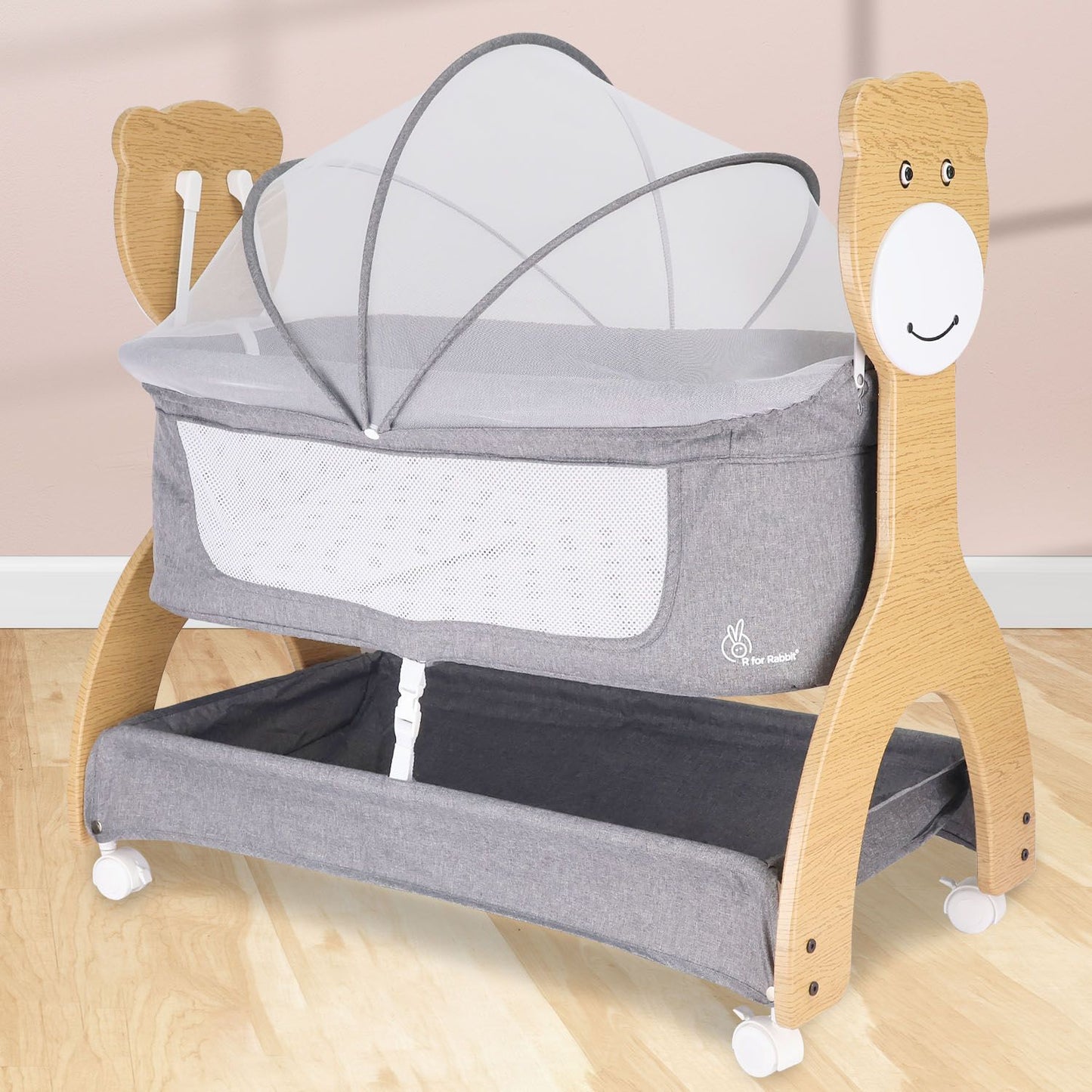 R for Rabbit Lullabies Woodsy Manual Crradle