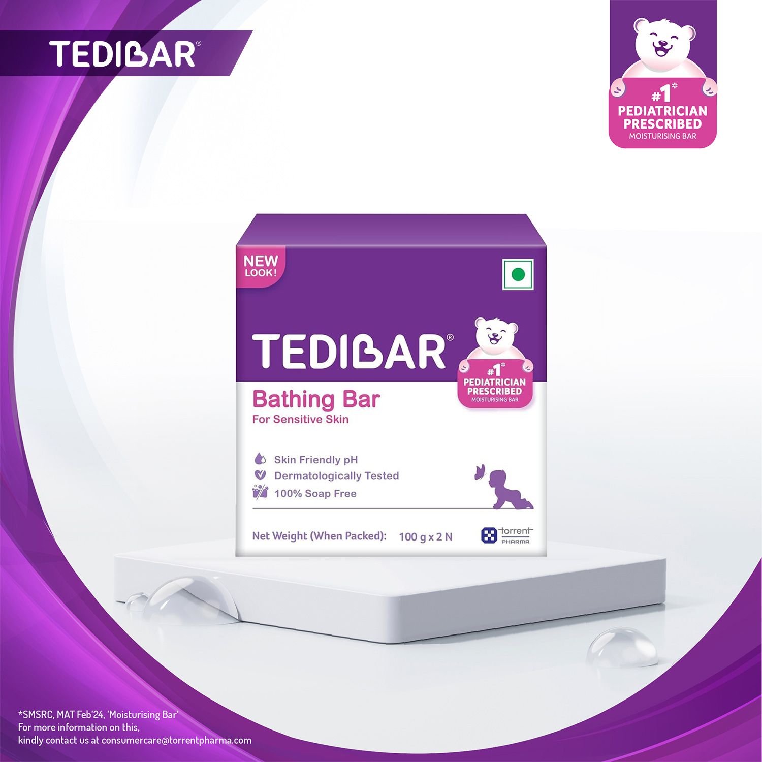 Tedibar bathing bar 100gx2