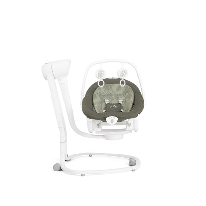 Joie Serina 2in1 Premium Automatic Electric Baby Swing – Rocker with 3 Recline Positions and SoftTouch, 5-Point Harness, 5 Soothing Swing Speeds, Melodies & Vibration, Detachable Seat, Birth to 9 kg