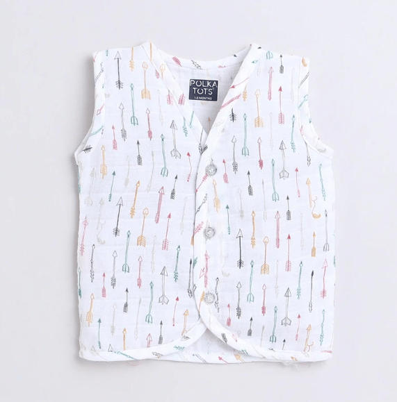 Polka TotsS/L Vest (Jabla) - PTSV-10067 - MULTICOLOR - 1-3 M