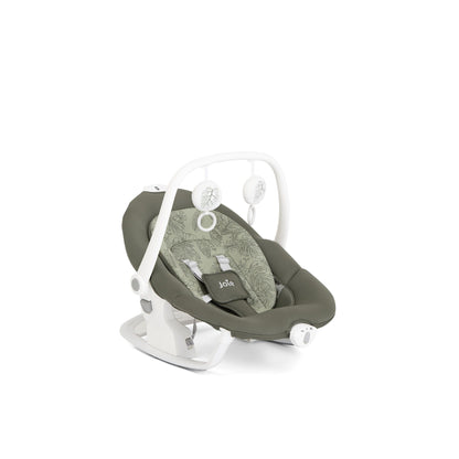 Joie Serina 2in1 Premium Automatic Electric Baby Swing – Rocker with 3 Recline Positions and SoftTouch, 5-Point Harness, 5 Soothing Swing Speeds, Melodies & Vibration, Detachable Seat, Birth to 9 kg