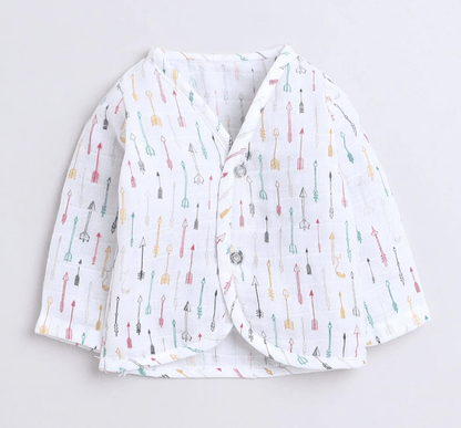 Polka Tots F/S Vest (Jabla) - PTFV-10086 - MULTICOLOR - NB
