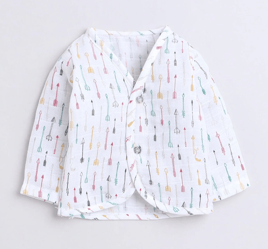 Polka Tots F/S Vest (Jabla) - PTFV-10086 - MULTICOLOR - NB