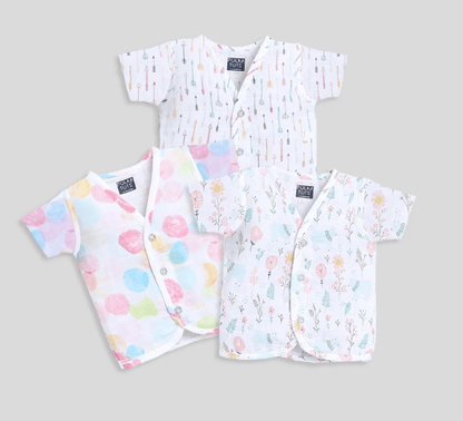 Polka Tots H/S Vest (Jabla) - PTHV-10085 - MULTICOLOR - NB