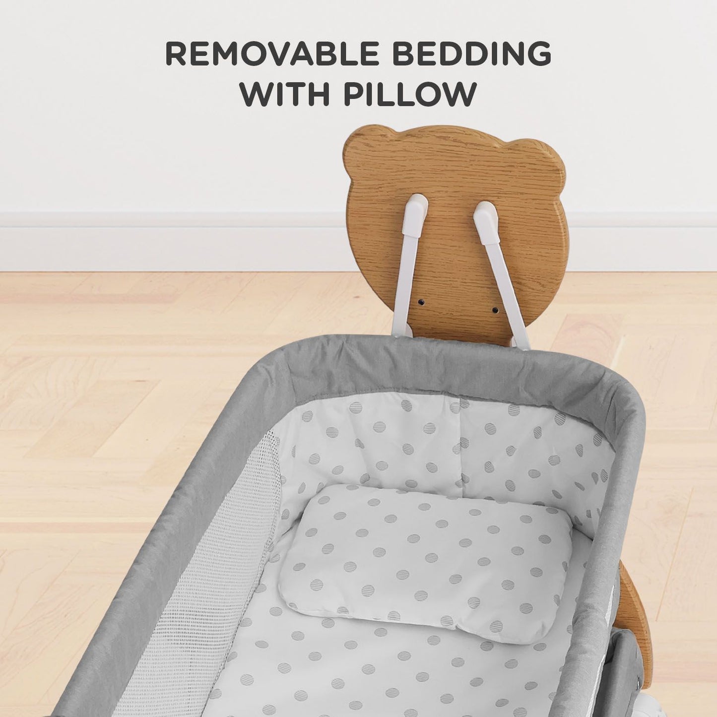 R for Rabbit Lullabies Woodsy Manual Crradle