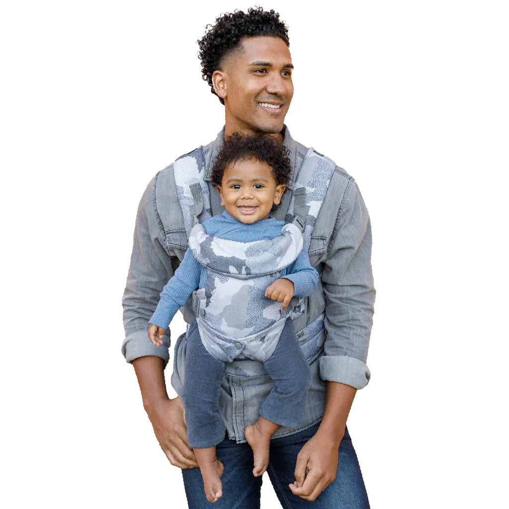 Infantino Flip 4-in-1 Convertible Carrier with Adjustable Ergonomic seat, Head Support, Shoulder Straps, and Waist Belt, 4 Ways to Carry, Can Carry (3.6-14.5 Kgs), Camo