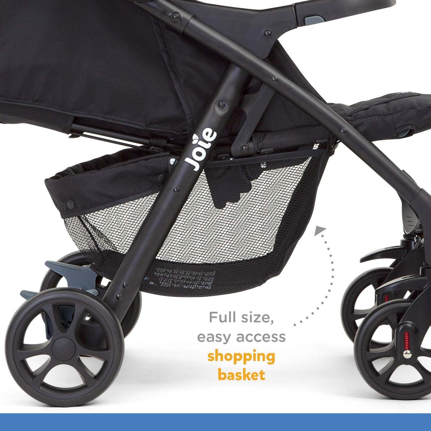 Joie Muze Full Featured Baby Stroller - Compact Fold Baby Pram with 5-Point Harness, Travel System Compatible, Lie-Flat Recline and Suitable for Birth to 15kg/(Birth - 36 Months)