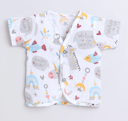 Polka Tots H/S Vest (Jabla) - PTHV-10084 - MULTICOLOR - 1-3 M