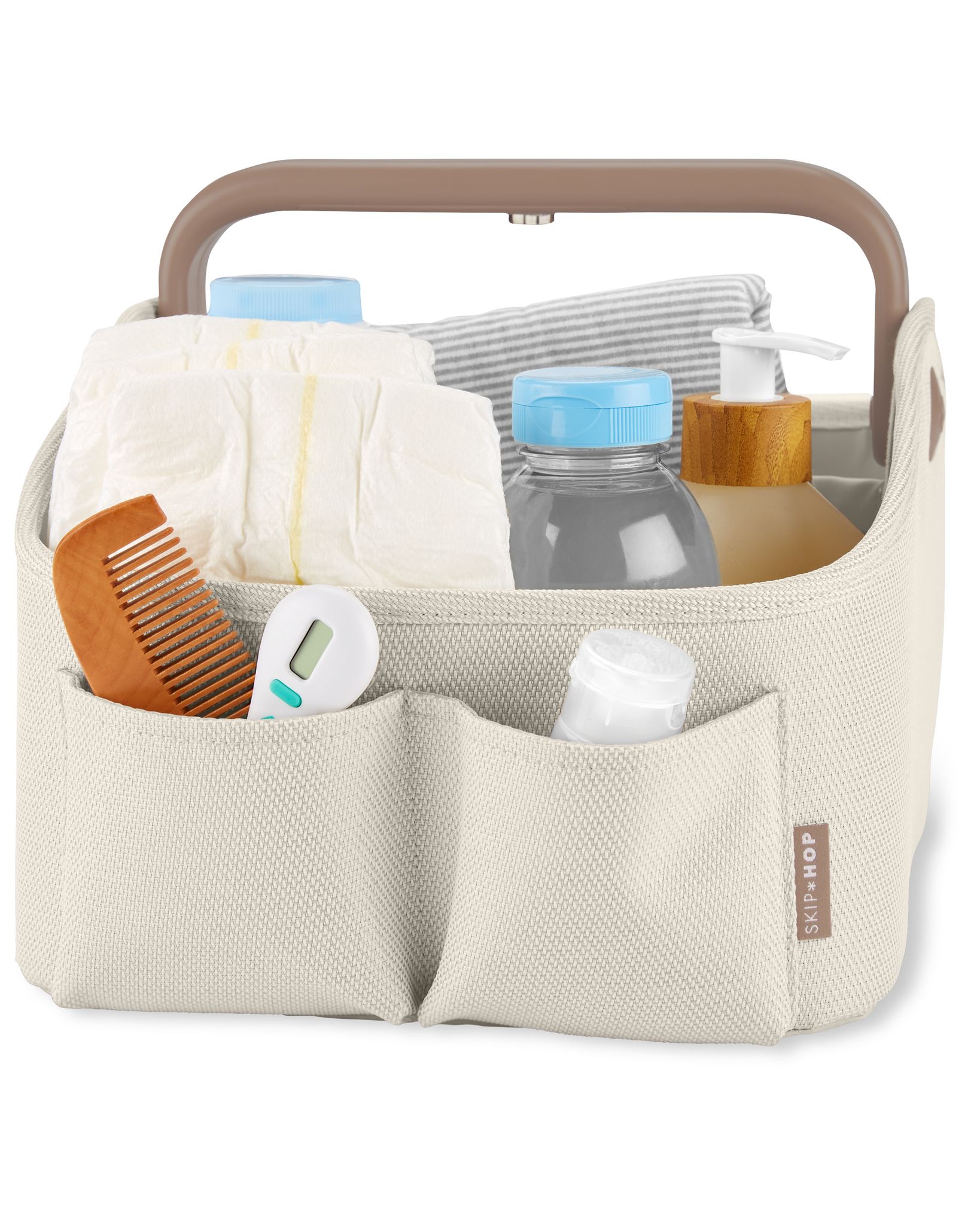 Skip Hop Nursery Style Light-Up Diaper Caddy - Oat