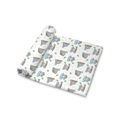 Muslin Swaddle [MS-008] [Smiley Buttons]