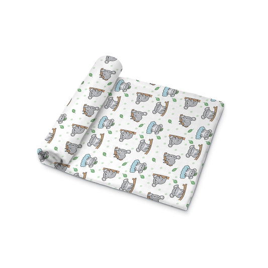 Muslin Swaddle [MS-008] [Smiley Buttons]