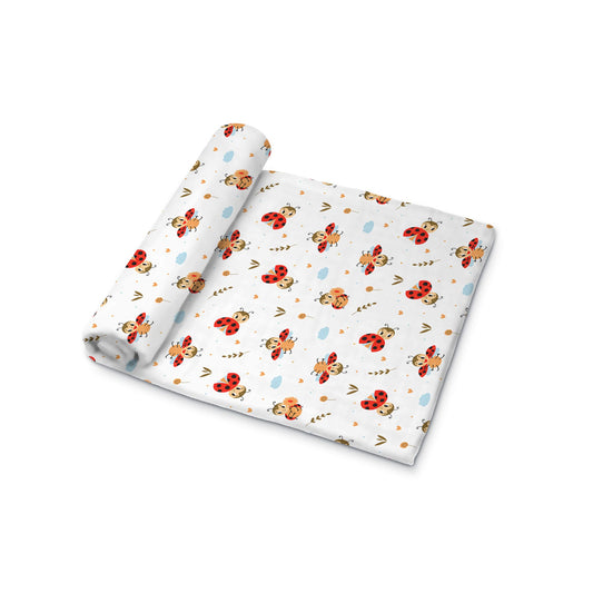 Muslin Swaddle [MS-012] [Smiley Buttons]