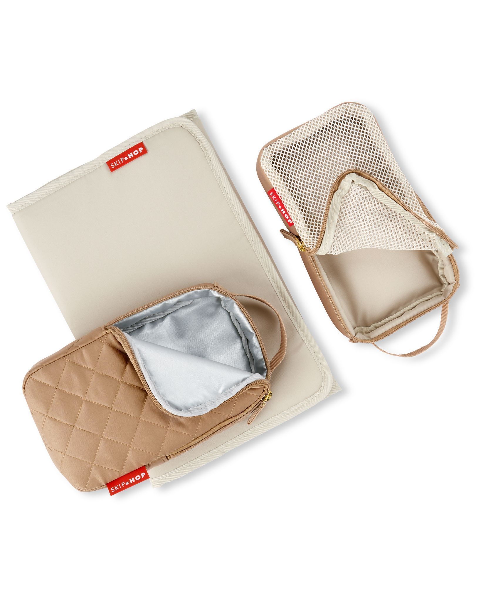 Skip Hop Forma Diaper Backpack - Maternity Bag for Newborn Baby, Multiple Pocket with Insulated Bottle Pockets & Multi Compartments Diaper Bag for Mothers for Travel - Camel