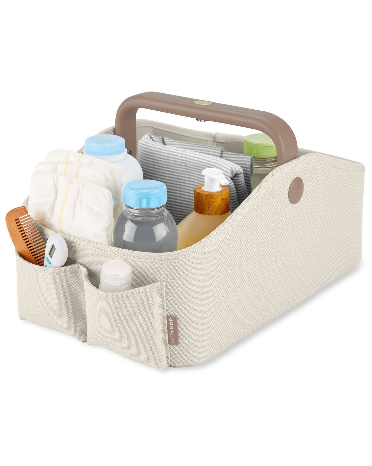 Skip Hop Nursery Style Light-Up Diaper Caddy - Oat