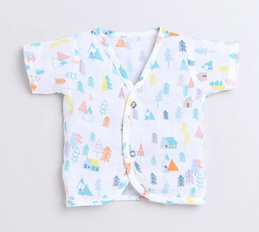 Polka Tots H/S Vest (Jabla) - PTHV-10083 - MULTICOLOR - 1-3 M