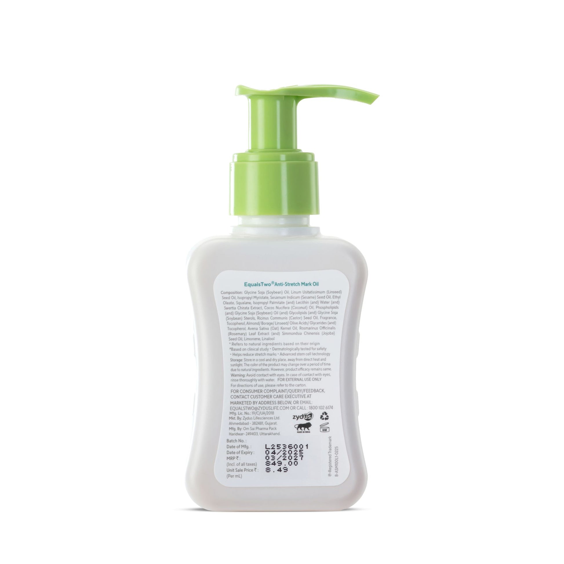 EQUALSTWO ANTI STRETCH MARK OIL 100ML