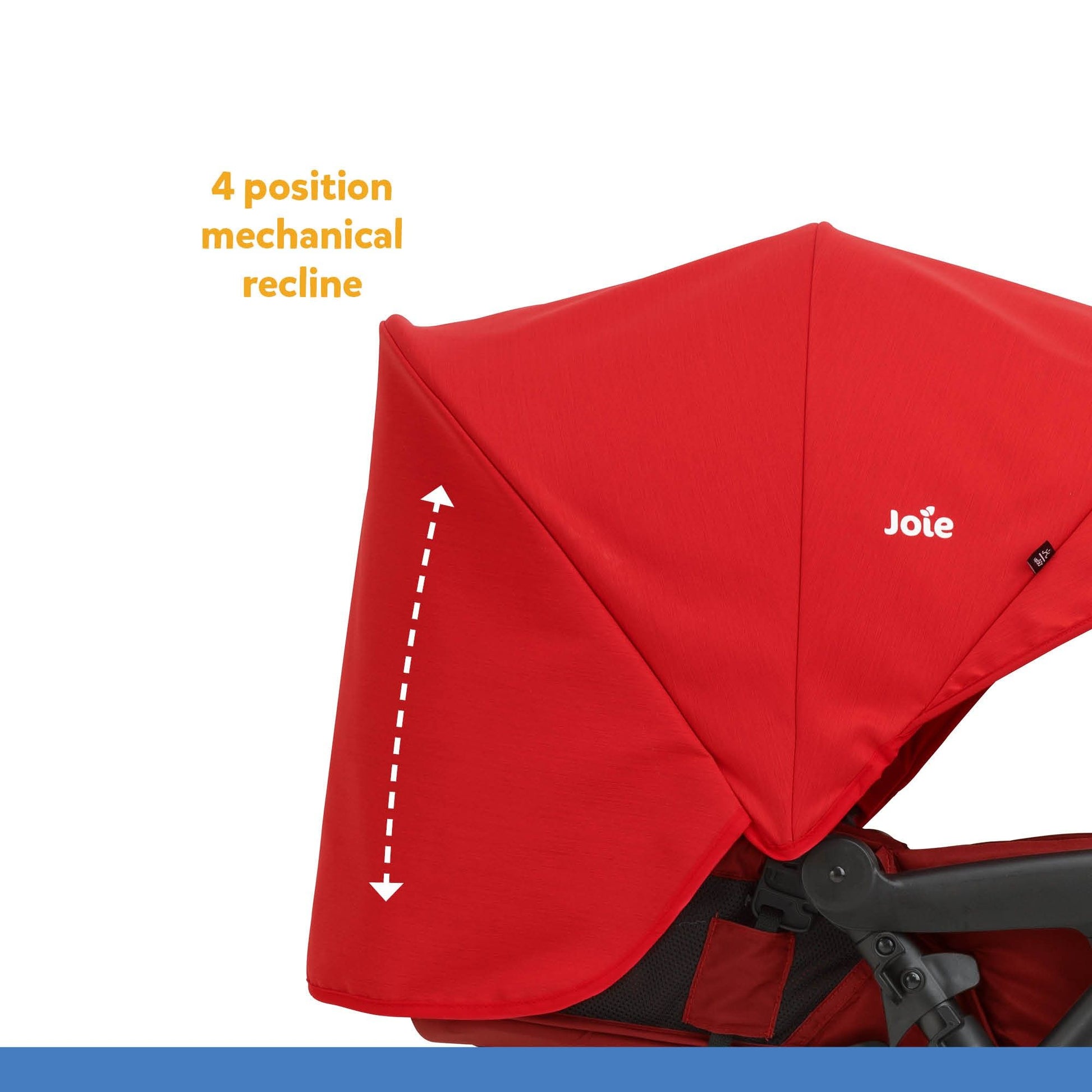 Joie Mirus Lightweight Baby Stroller - Pram with Reversible Handle, Hand Brake and One-Hand Fold, Buggy for Kids 0-2 Years (Upto 17.5 Kg) Lychee