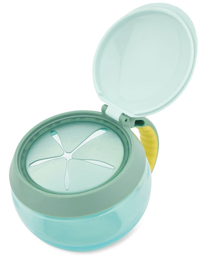 Skip Hop Zoo Snack Cup Hedgehog – Toddler Snack Container with Easy-Grip Handle & Spill-Resistant Lid