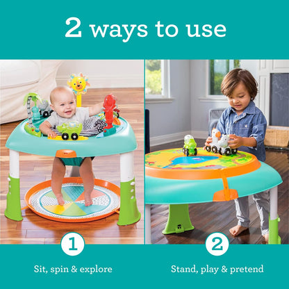 Infantino 2-in-1 Sit, Spin & Stand Entertainer & Activity Table for Kids