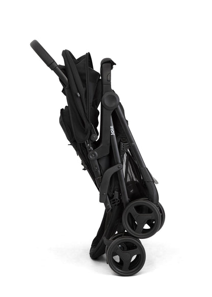 Joie Aire Twin Lightweight Double Stroller, Suitable from Birth to 15 kg, Independent Forward Facing Seats, SoftTouch 5-Point Harness, Lie-Flat Recline, UPF 50+ Canopies, All-Wheel Suspension, Reversible Seat Liners, Quick One-Handed Fold