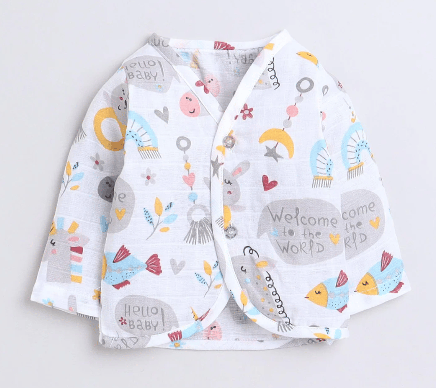Polka Tots F/S Vest (Jabla) - PTFV-10087 - MULTICOLOR - NB