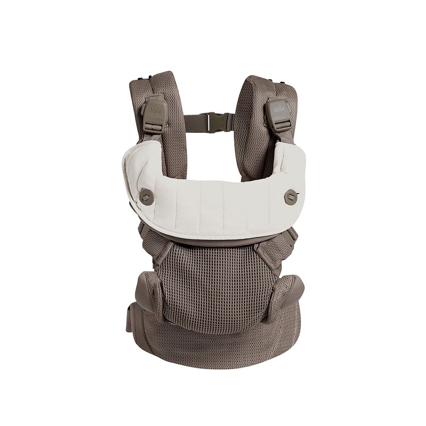 Joie Savvy Air Baby Carrier – Bisque | 4-in-1 Ergonomic Carry with Magnetic Buckles, Newborn Head Support & Breathable Cotton Fabric