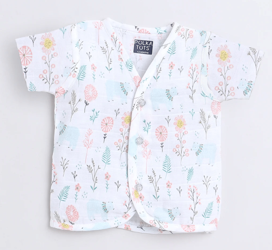 Polka Tots H/S Vest (Jabla) - PTHV-10085 - MULTICOLOR - NB
