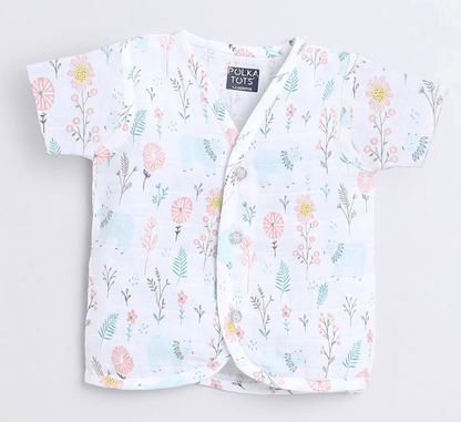 Polka Tots H/S Vest (Jabla) - PTHV-10085 - MULTICOLOR - NB