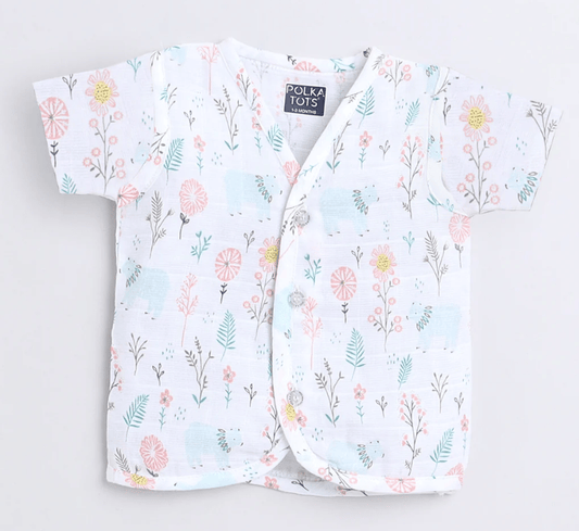Polka Tots H/S Vest (Jabla) - PTHV-10085 - MULTICOLOR - NB