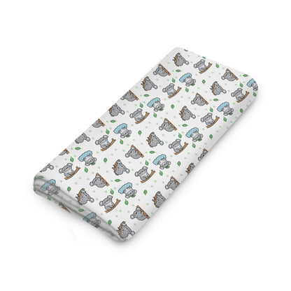 Muslin Swaddle [MS-008] [Smiley Buttons]