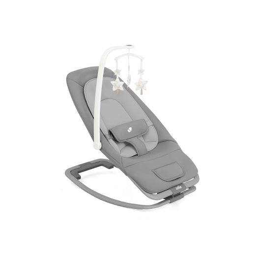 Joie Dreamer Baby Bouncer and Rocker -Soothing Vibrations and Music, Lightweight with 3 Position Reclining Seat, 2 Position Adjustable Leg & 3-point Harness System (Birth to 9 kg; Chair: 9kg to 15 kg)