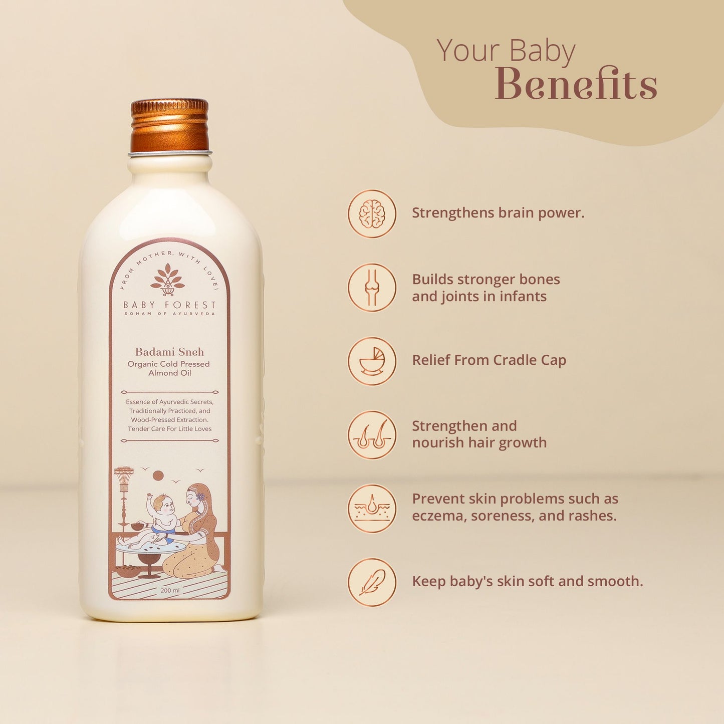 Badami Sneh- Organic Cold Pressed Almond Oil
