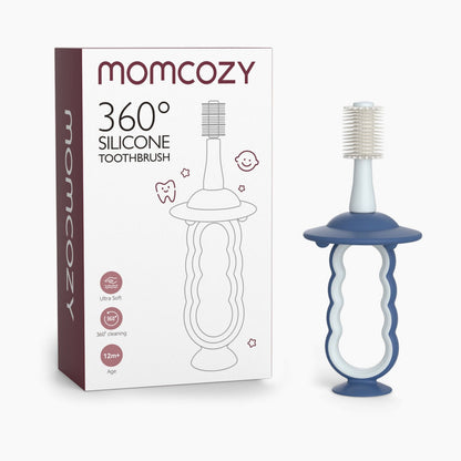 Momcozy Tooth Brush Baby Toothbrush Blue