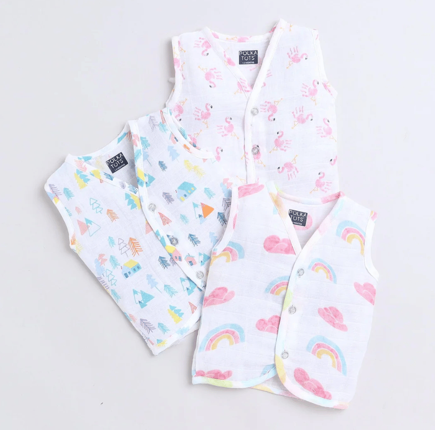 Polka TotsS/L Vest (Jabla) - PTSV-10068 - MULTICOLOR - NB