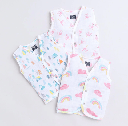 Polka TotsS/L Vest (Jabla) - PTSV-10068 - MULTICOLOR - NB