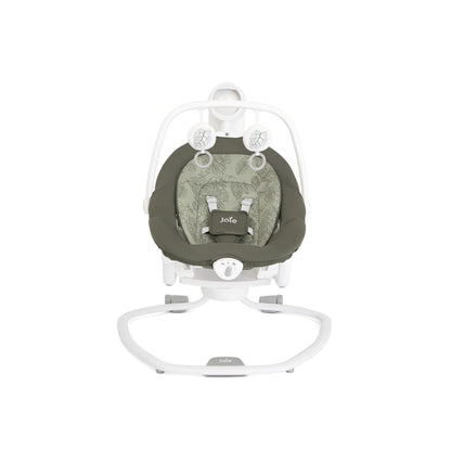 Joie Serina 2in1 Premium Automatic Electric Baby Swing – Rocker with 3 Recline Positions and SoftTouch, 5-Point Harness, 5 Soothing Swing Speeds, Melodies & Vibration, Detachable Seat, Birth to 9 kg