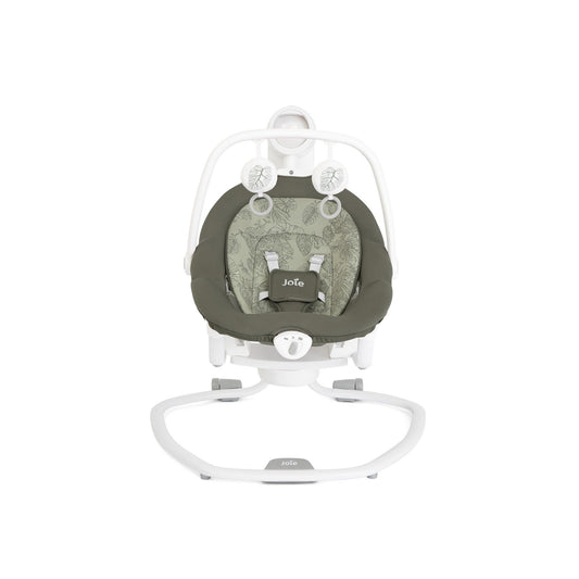 Joie Serina 2in1 Premium Automatic Electric Baby Swing – Rocker with 3 Recline Positions and SoftTouch, 5-Point Harness, 5 Soothing Swing Speeds, Melodies & Vibration, Detachable Seat, Birth to 9 kg