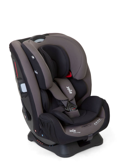 Joie Every Stage Group 0+/1/2/3 Car Seat for Baby & Kids - Rearward (0 to 18kg/4 Years) & Forward-Facing (9kg to 36kg/12 Years), 6 Recline Positions, 10 Position Headrest Adjustable