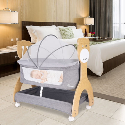 R for Rabbit Lullabies Woodsy Manual Crradle