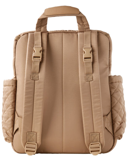 Skip Hop Forma Diaper Backpack - Maternity Bag for Newborn Baby, Multiple Pocket with Insulated Bottle Pockets & Multi Compartments Diaper Bag for Mothers for Travel - Camel