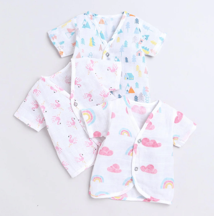 Polka Tots H/S Vest (Jabla) - PTHV-10083 - MULTICOLOR - 1-3 M