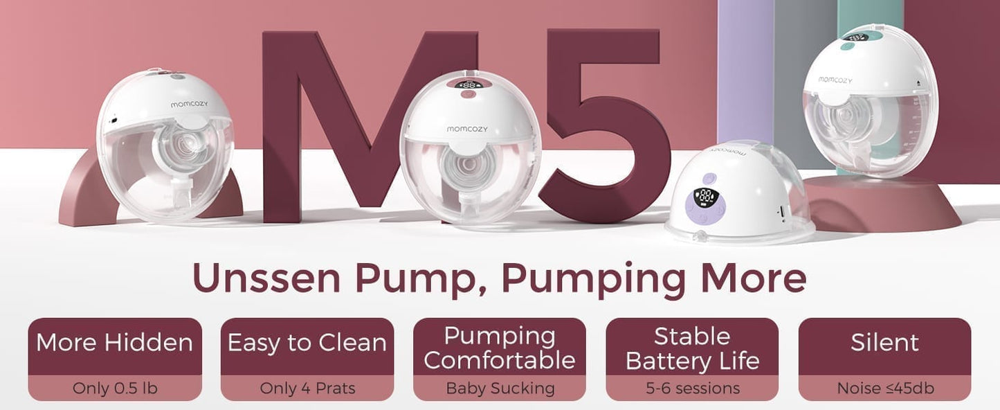 Momcozy Breast Pump M5 Double Purple