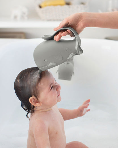 Skip Hop Moby Waterfall Bath Rinser, Grey, 1 Count (Pack of 1) (235052)