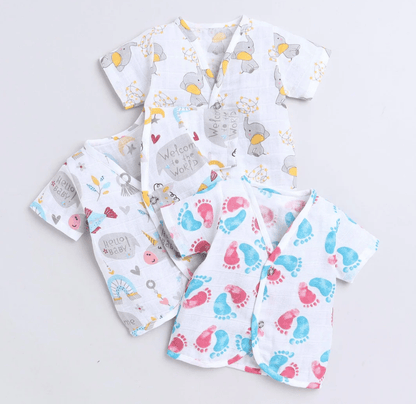 Polka Tots H/S Vest (Jabla) - PTHV-10084 - MULTICOLOR - 1-3 M