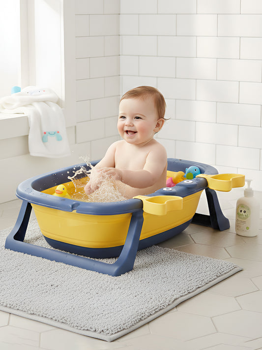 Polka Tots Splish Splash Foldable Bathtub - Blue