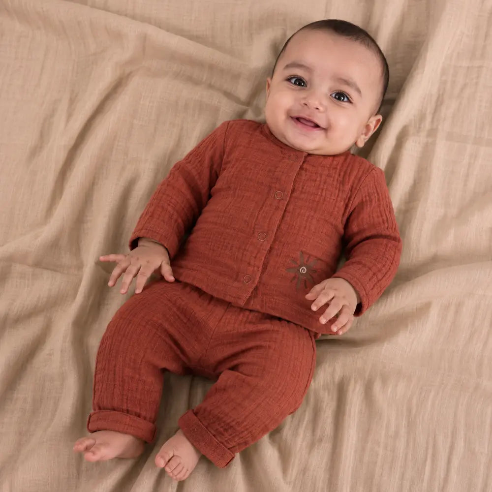 Prekies Muslin Set & Suit Cinnamon Baby Color