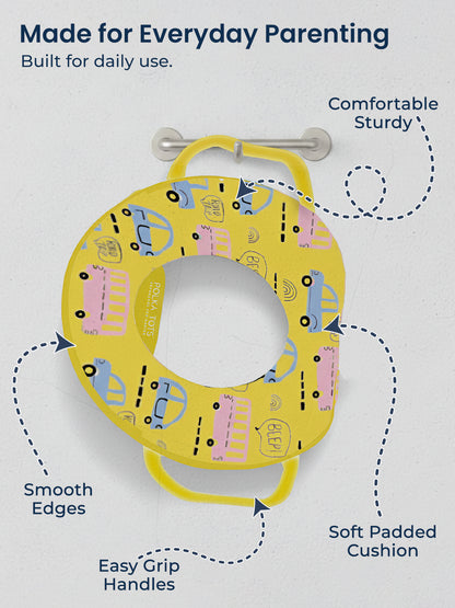Polka Tots Hop Pop Potty Seat For Your Baby Kid For Your Baby Kid - Yellow