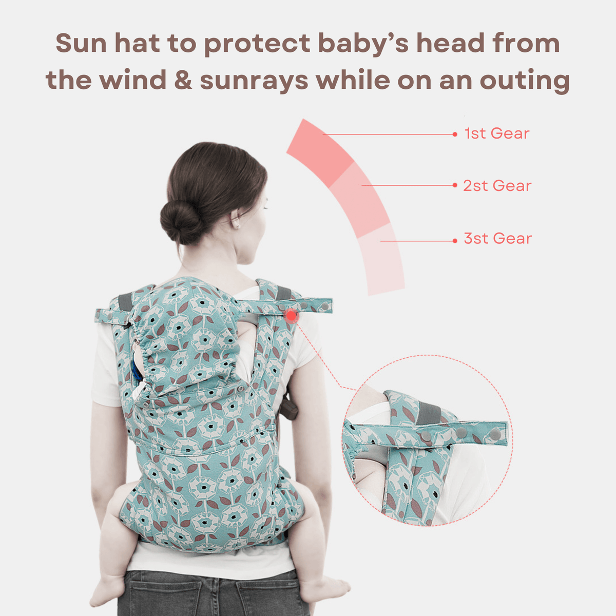 Polka Tots Unisex Green Baby Carrier